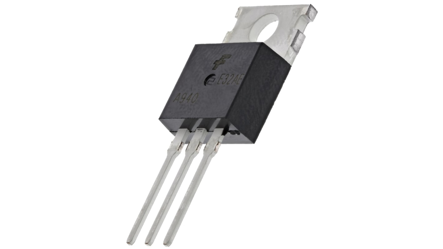 Transistor PNP onsemi, 3 Pin, TO-220, -1,5 A, -150 V, , Montaggio su foro