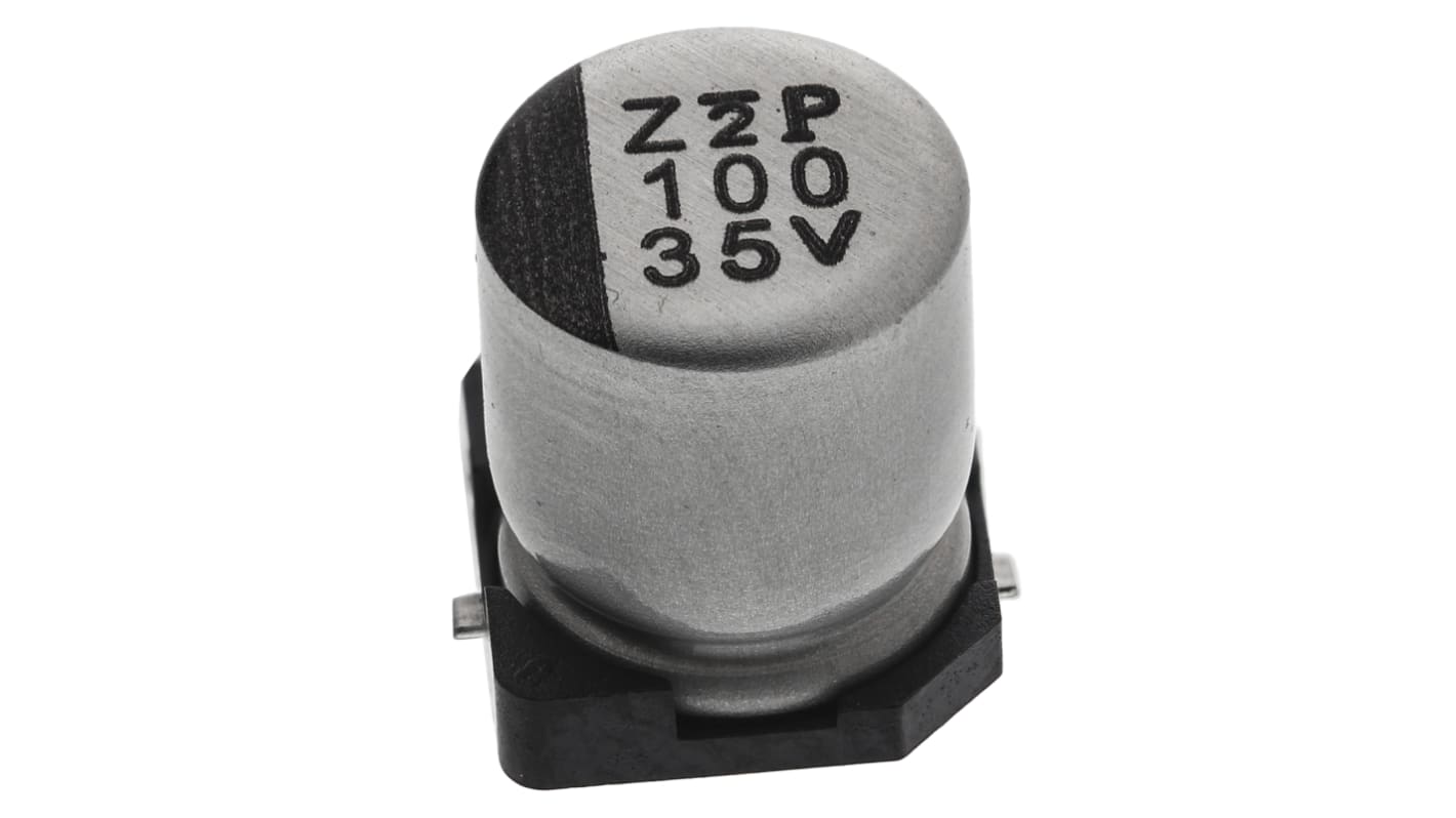 Nichicon 100μF Aluminium Electrolytic Capacitor 35V dc, Surface Mount - UWT1V101MCL1GS