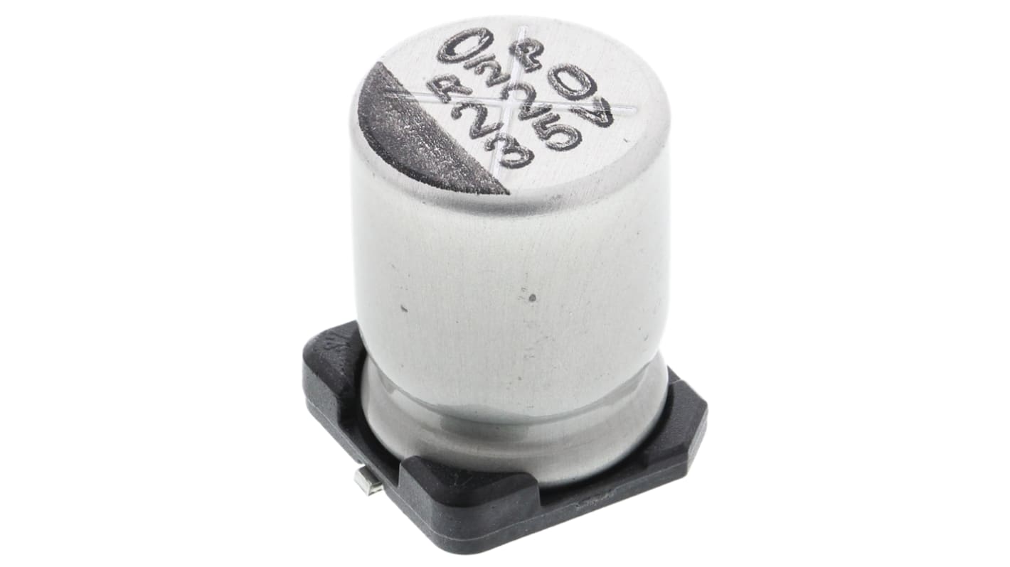 Condensador electrolítico Nichicon serie WT, 220μF, ±20%, 35V dc, mont. SMD, 8 (Dia.) x 10mm, paso 3.1mm