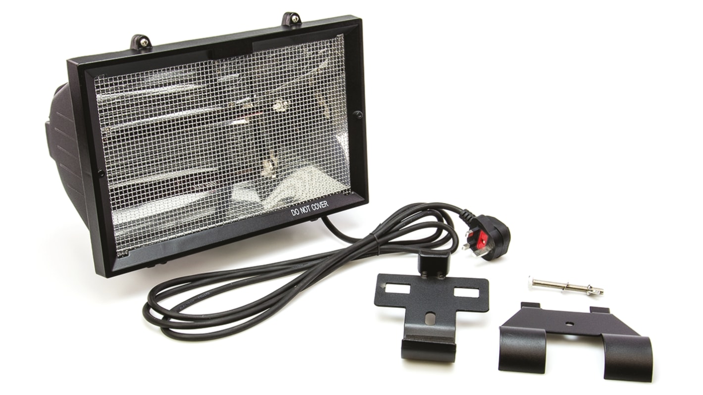 Knightsbridge 1.3kW Infrared Infrared Heater, Pillar Mounted, Type G - British 3-pin