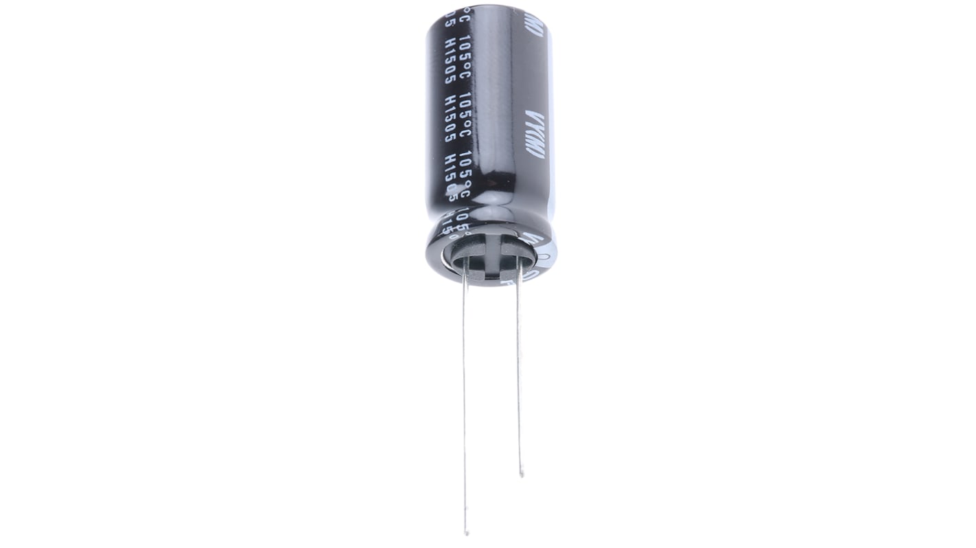 Condensatore Nichicon, serie VY, 1000μF, 50V cc, ±20%, +105°C, Radiale, Foro passante