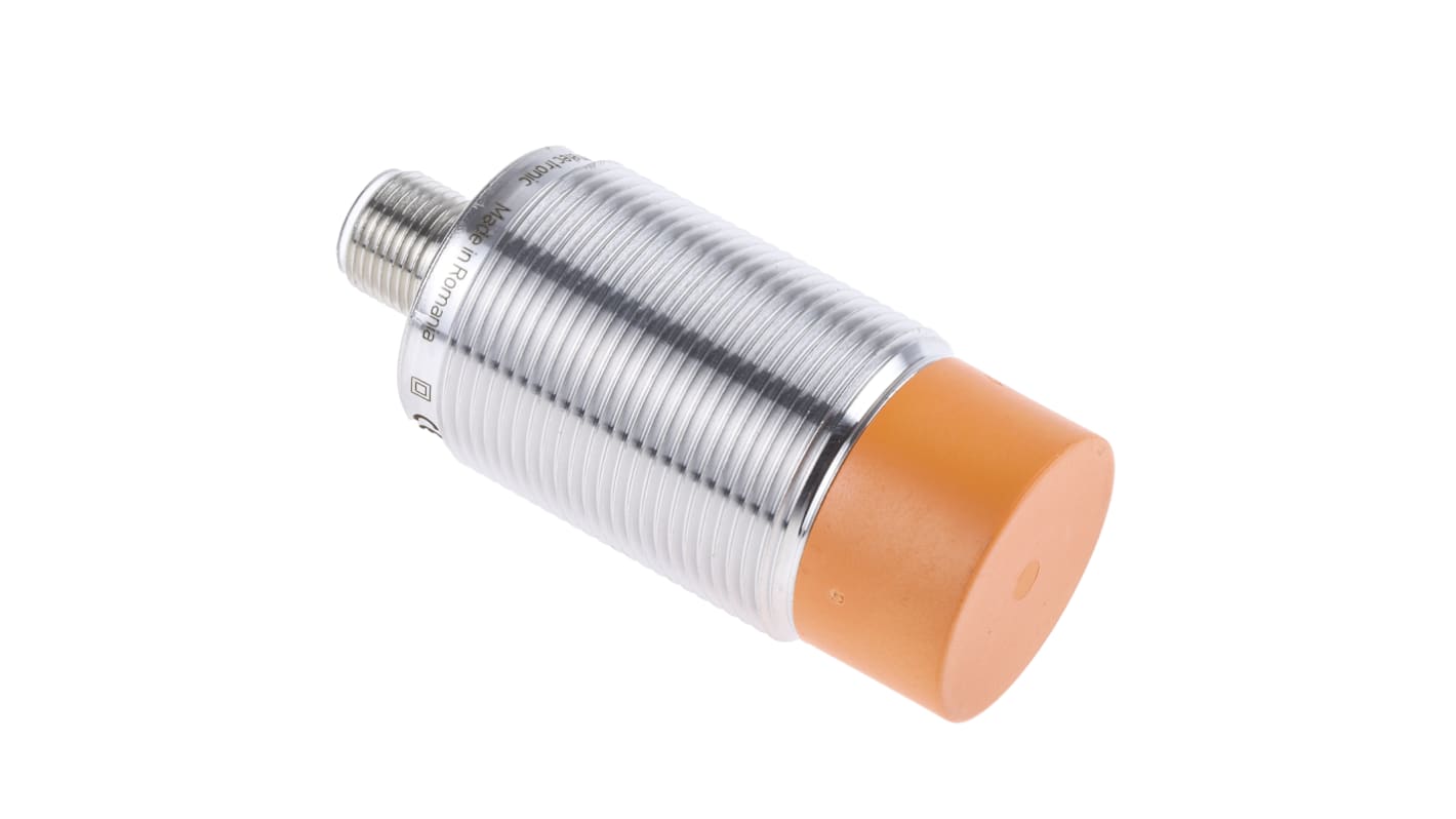 ifm electronic Inductive Barrel Proximity Sensor, M30, 22 mm Detection, PNP/NPN NO, 10 → 36 V dc