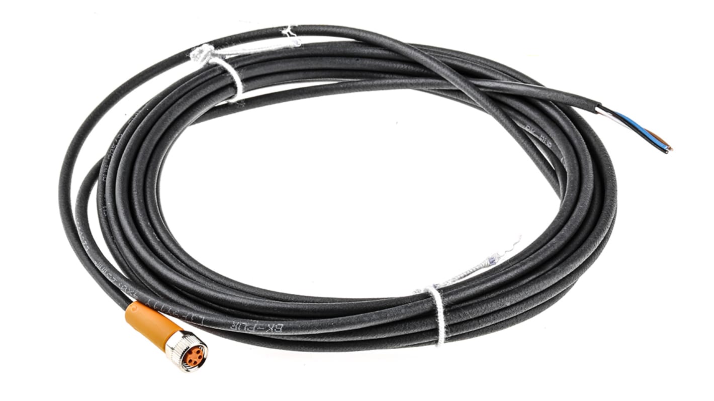Cavo sensore/attuatore ifm electronic 4 cond. M8 Femmina / Senza terminazione, L. 5m