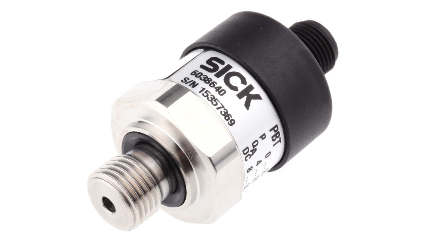 SICK Pressure Sensor, 0bar Min, 25bar Max, Analogue Output, Relative Reading