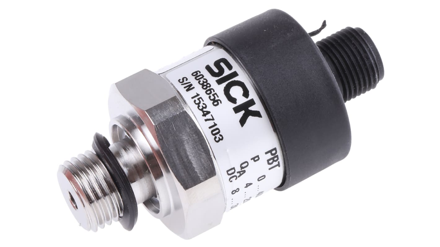 SICK Pressure Sensor, 0bar Min, 400bar Max, Analogue Output, Relative Reading
