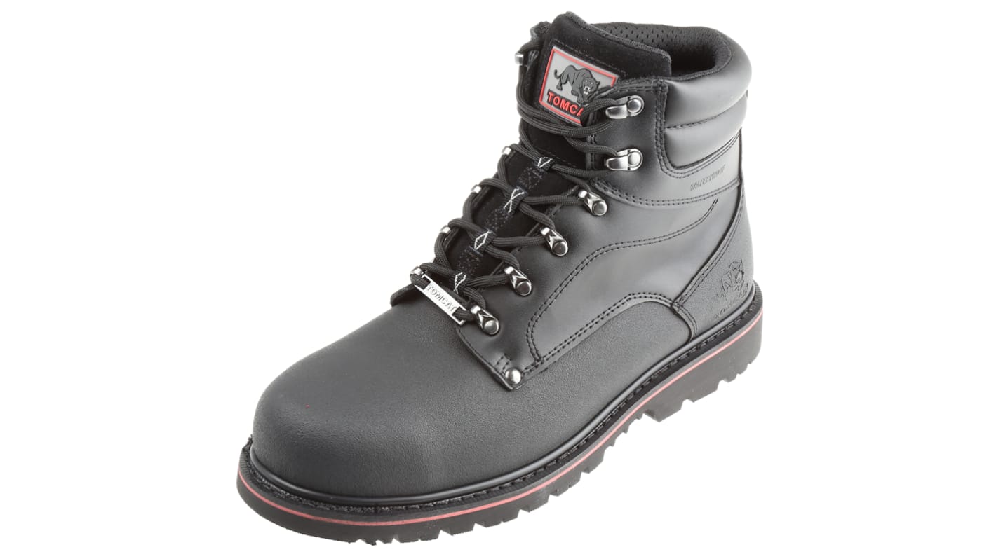 RS PRO Black Steel Toe Capped Men's Safety Boots, UK 10, EU 44