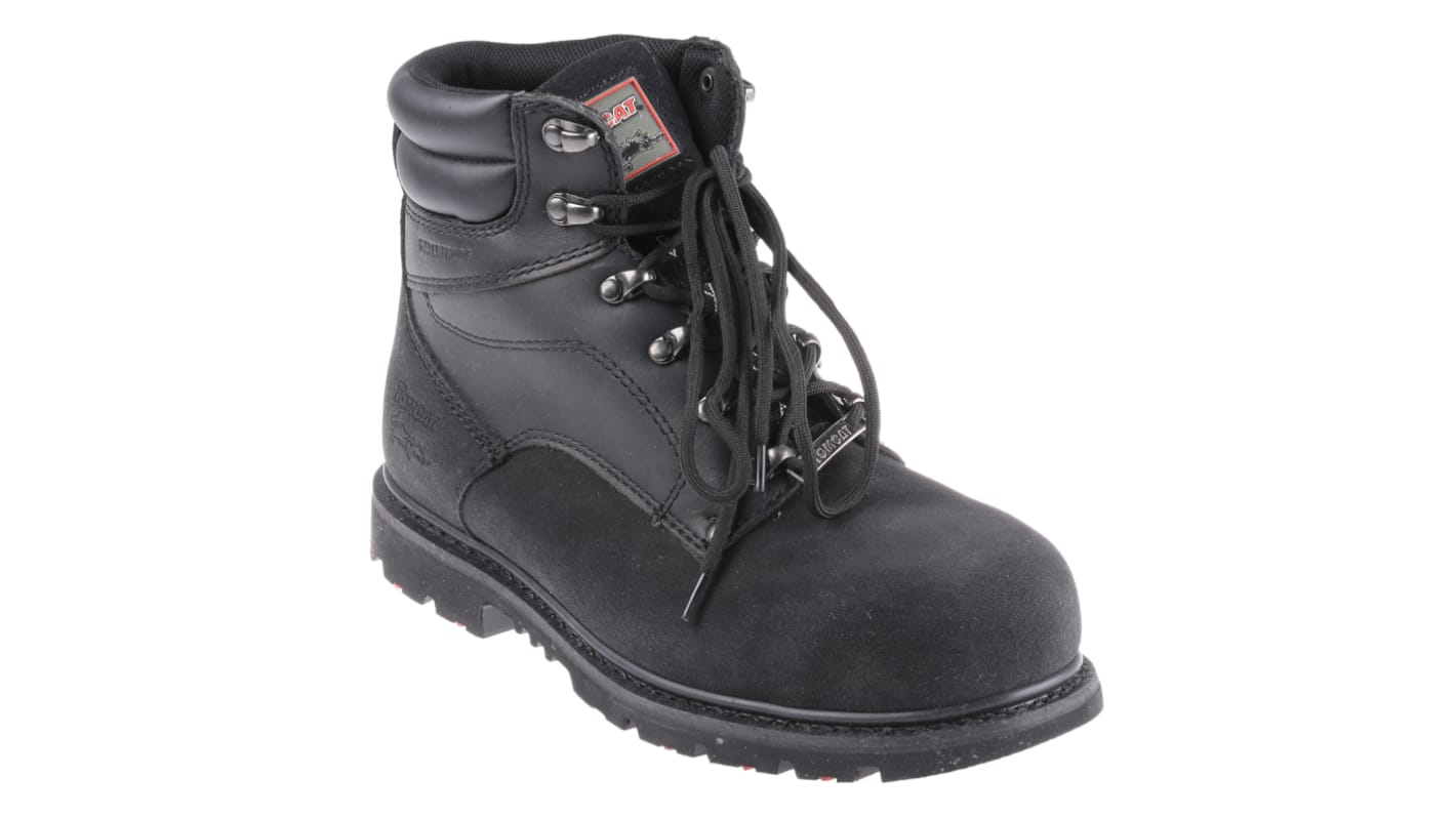 RS PRO Black Steel Toe Capped Men's Ankle Safety Boots, UK 8, EU 42
