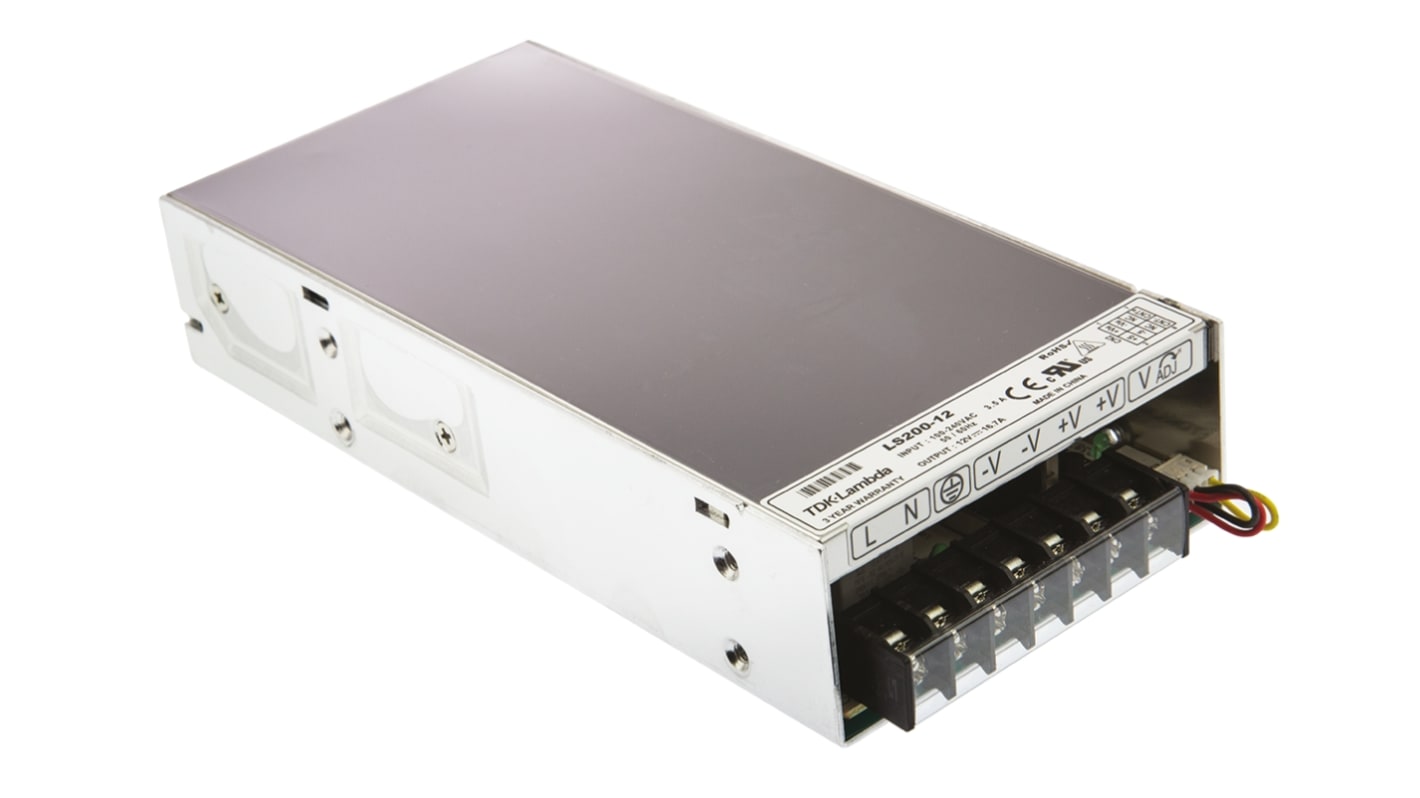 LS200-12 | TDKラムダ スイッチング電源 12V dc 16.7A 200W | RS