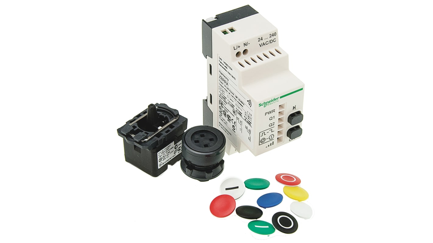Schneider Electric Harmony XB5R Series Push Button, Panel Mount, 22mm Cutout, DPDT, IP65