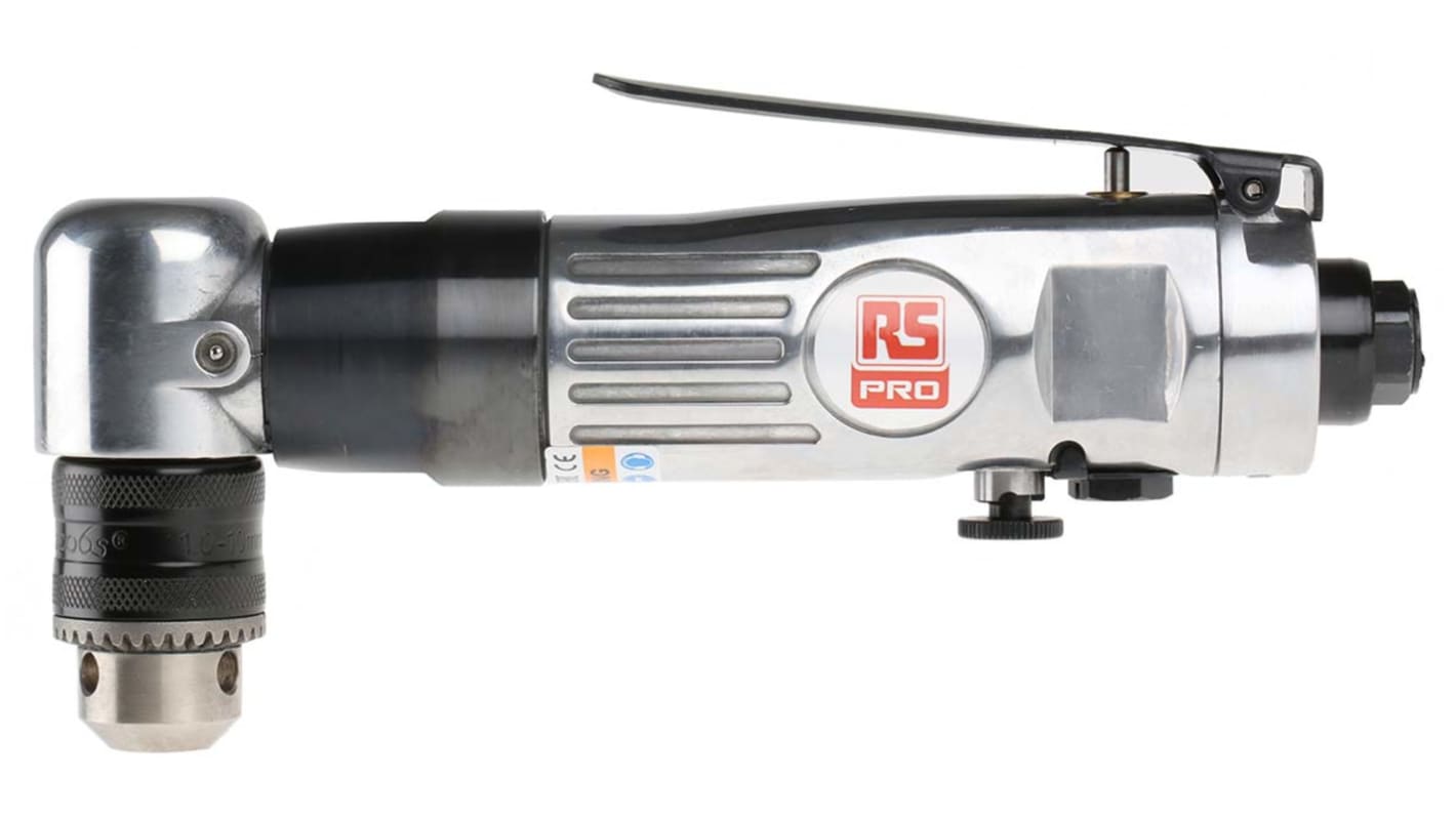 RS PRO Air Drill 10mm Angled 1 4in Air Inlet BSP 1700 r min RS