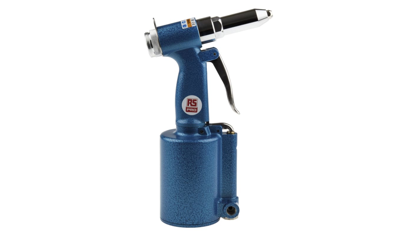 RS PRO 1/4in Air Rivet Gun, 3/16 in Maximum Rivet Size (APT690)