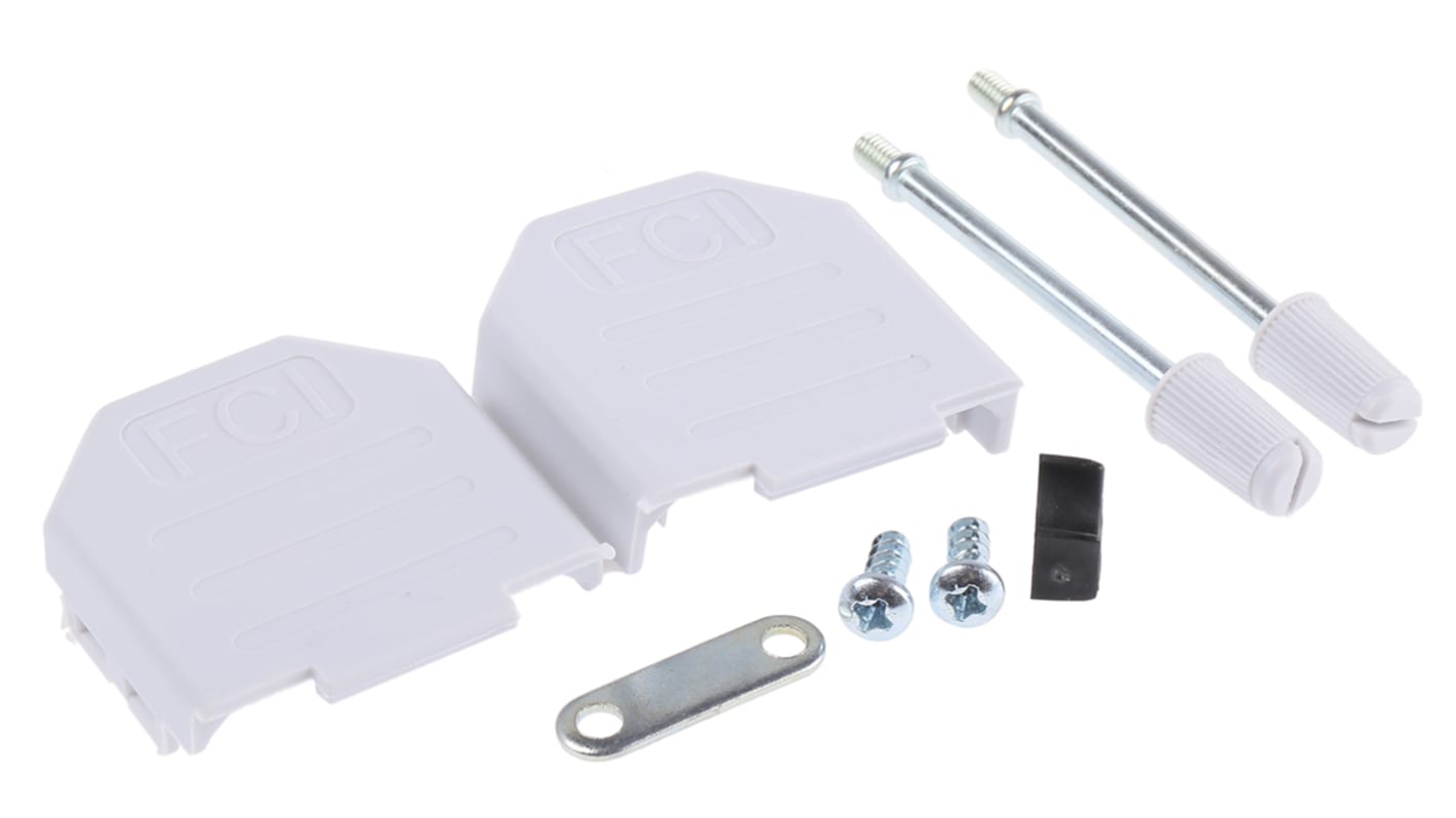Amphenol Communications Solutions 9针D-Sub外壳, 尼龙壳体, 直向, E尺寸, 灰色