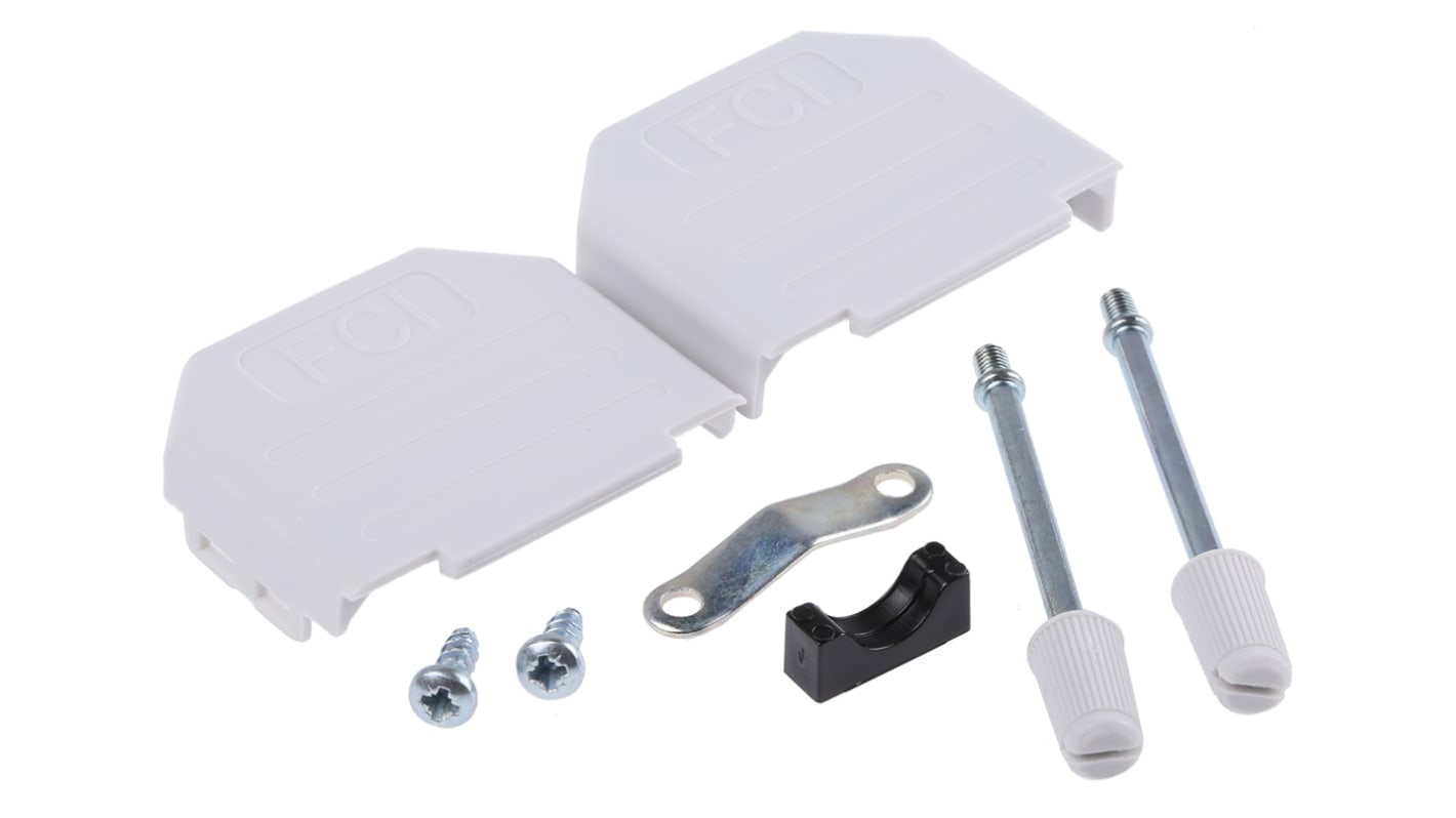 Amphenol Communications Solutions Nylon D Sub Backshell, 15 Way, Strain Relief