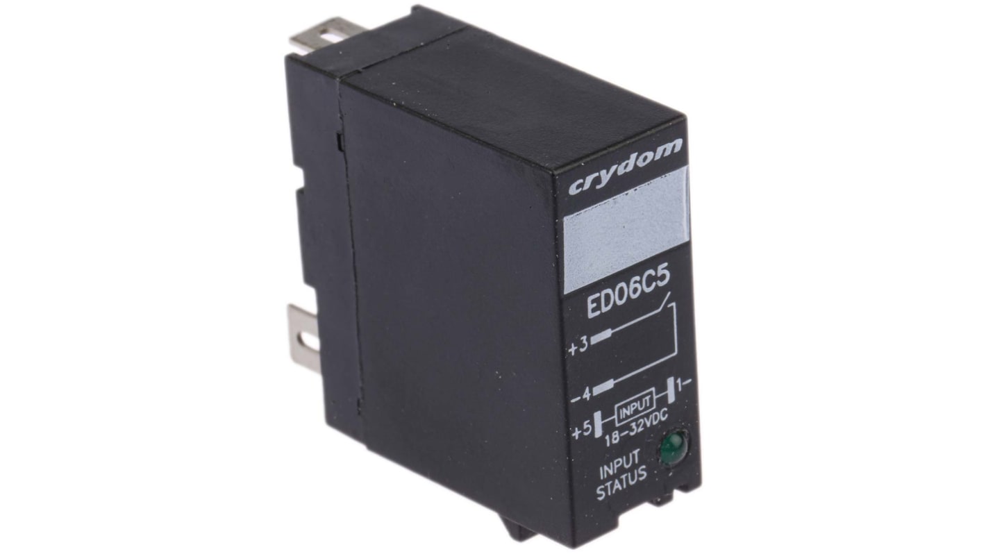 Sensata Crydom ED Series Solid State Relay, 5 A Load, DIN Rail Mount, 48 V dc Load, 32 V dc Control