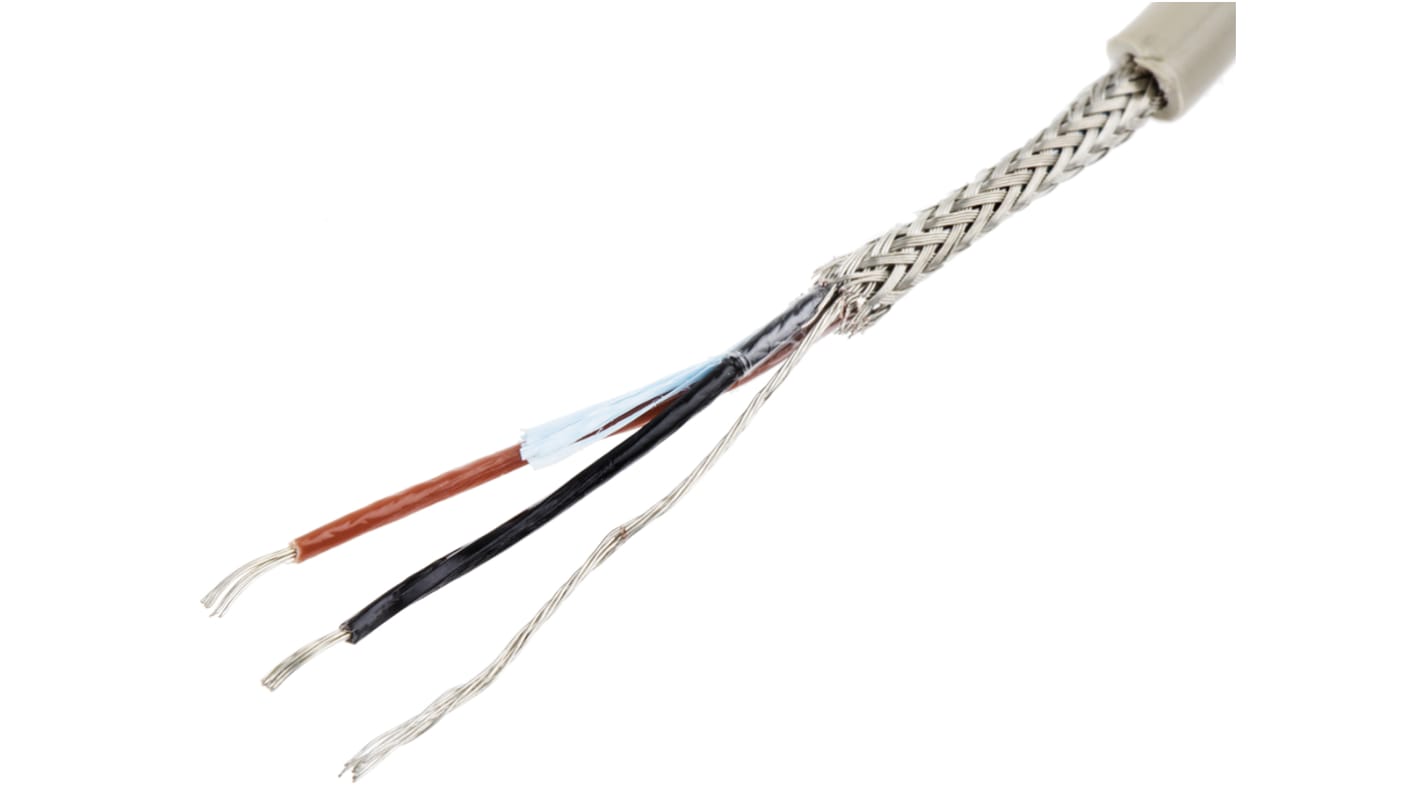 Cable de datos apantallado Alpha Wire ProTekt de 2 conductores, 0.35 mm², 22 AWG, long. 50m, Ø ext. 4.8mm, funda de PVC