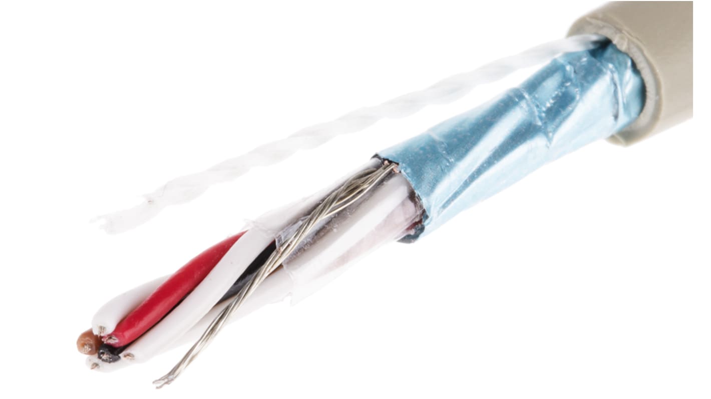 Alpha Wire ProTekt Series Data Cable, 3 Pairs, 6 Cores, 0.09 mm², Screened, 28 AWG, 50m, Screened Shield