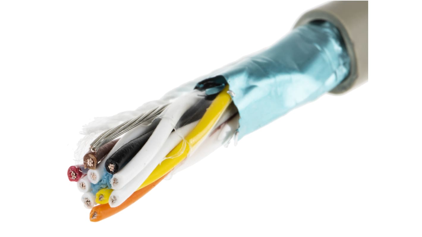 Cavo dati Alpha Wire Grigio, 5 coppie, 24 AWG, 300 V
