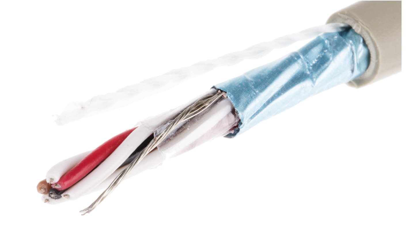 Alpha Wire ProTekt Series Data Cable, 3 Pairs, 6 Cores, 0.23 mm², Screened, 24 AWG, 50m, Screened Shield