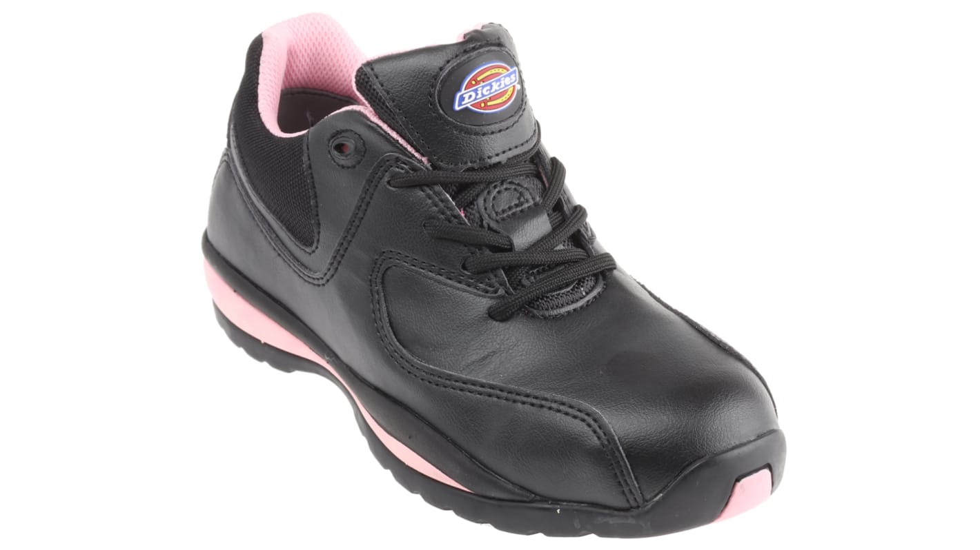 FD13905 Dickies Ohio Women s Black Pink Steel Toe Capped Safety Shoes UK 4 EU 37 RS