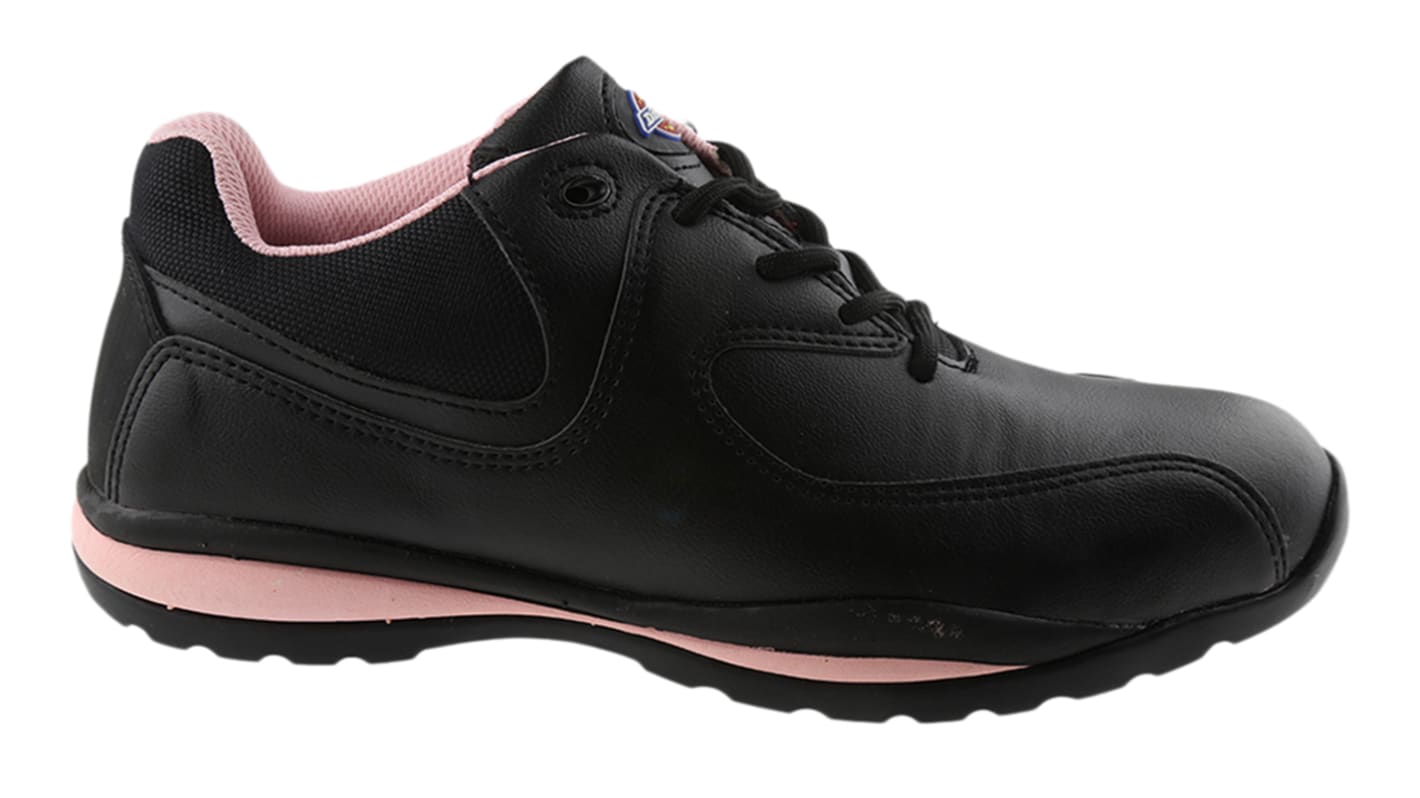 Dickies Ohio Women's Black/Pink Steel Toe Capped Safety Shoes, UK 5, EU 38