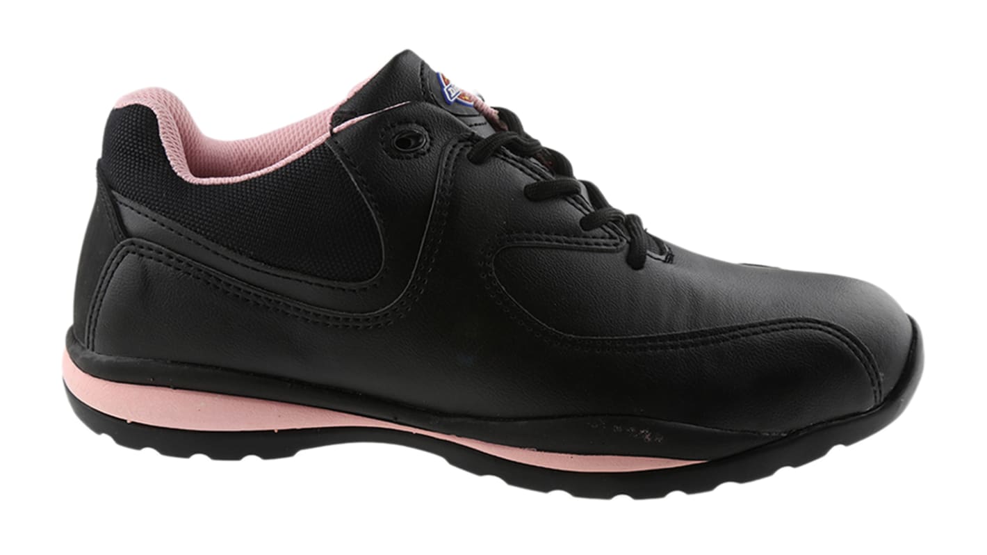 Dickies Ohio Women's Black/Pink Steel Toe Capped Safety Shoes, UK 7, EU 41