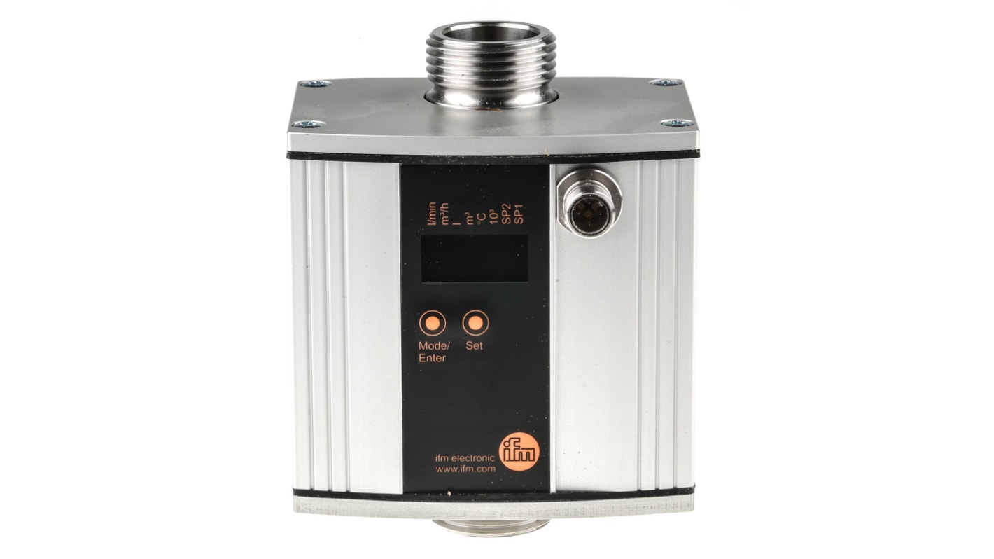 ifm electronic SU Series Ultrasonic Flow Meter for Liquid, 0 L/min Min, 100 L/min Max