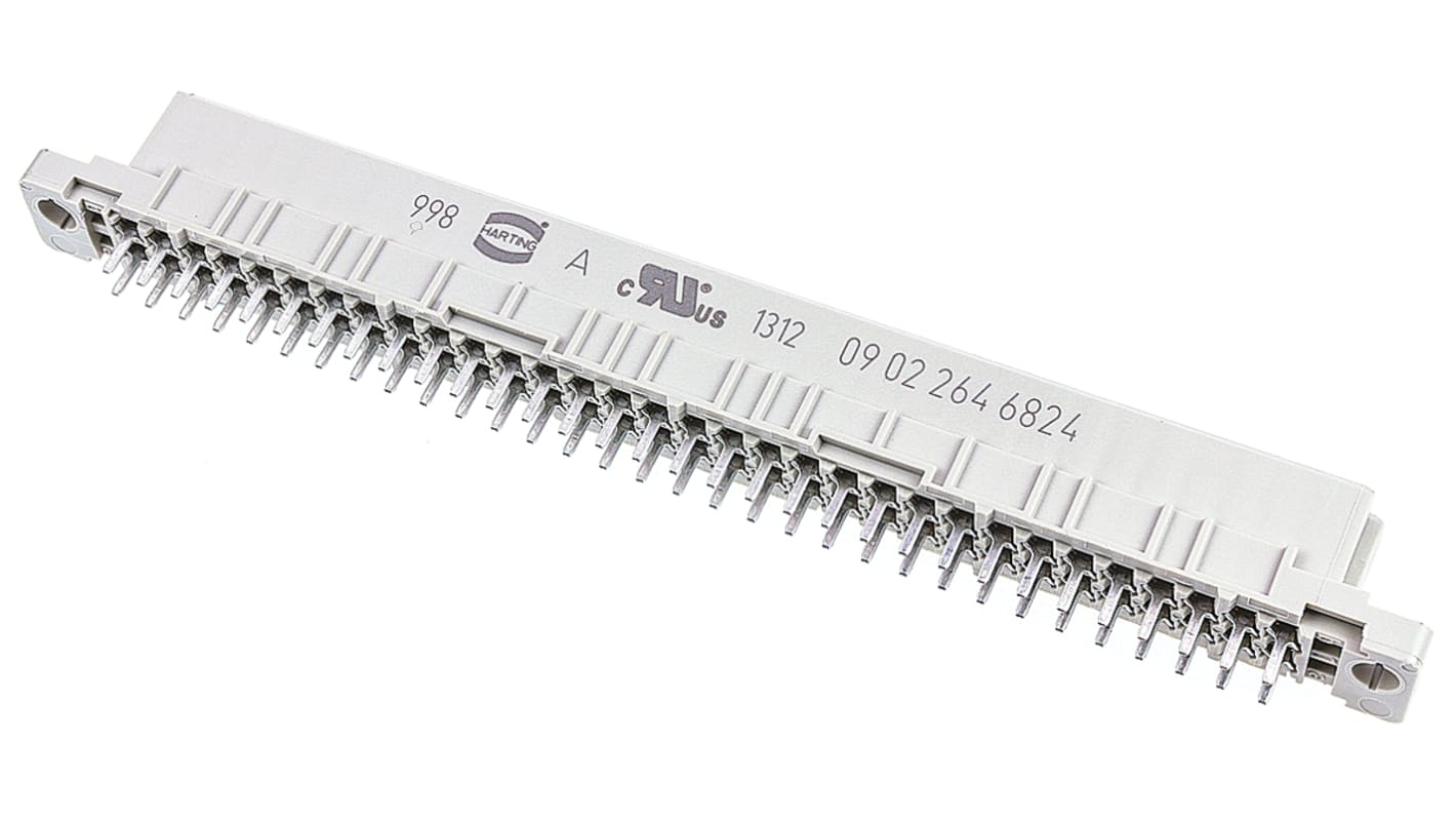 HARTING 64 Way 2.54mm Pitch, Type B Class C2, 2 Row, Straight DIN 41612 Connector, Socket