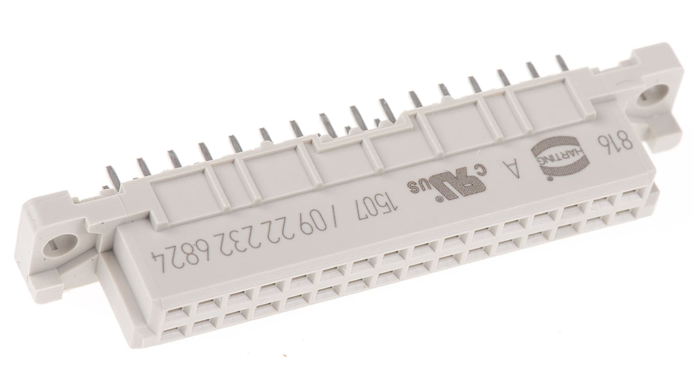 HARTING 09 22 32 Way 2.54mm Pitch, Type 2B Class C2, 2 Row, Straight DIN 41612 Connector, Socket