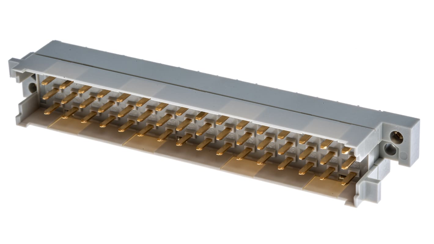 Connettore DIN 41612 HARTING Maschio, Ad angolo diritto, 48 vie 3 file, terminazione a saldare