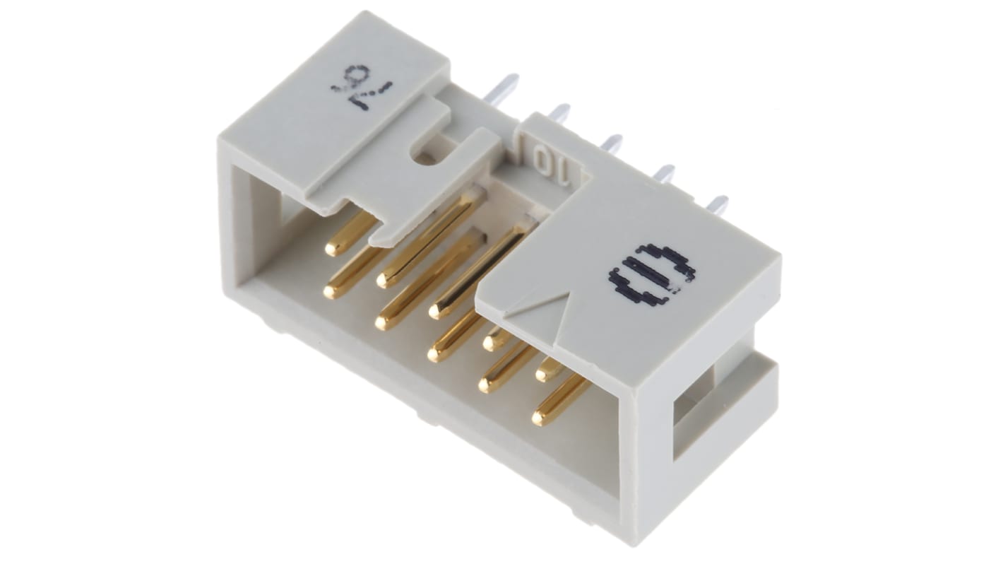 Wtyk PCB 10-pinowe raster: 2.54mm 2-rzędowe HARTING Przewlekany