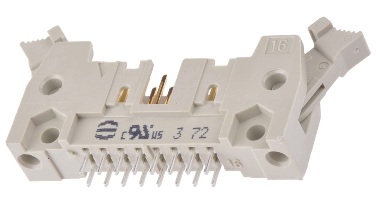 Wtyk PCB 16-pinowe raster: 2.54mm 2-rzędowe HARTING Przewlekany 1.0A 500.0 V.