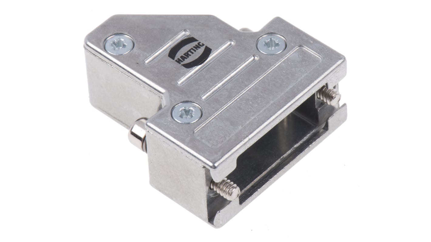 HARTING D-sub Series Metal Right Angle D Sub Backshell, 9 Way