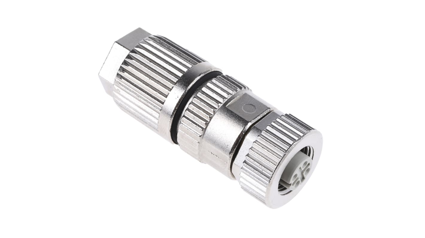 HARTING Circular Connector, 4 Contacts, Cable Mount, M12 Connector, Socket, Female, IP67, M12 Series