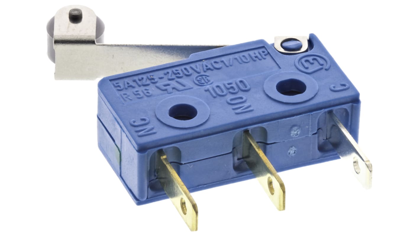 Microinterruttore, Marquardt, SP-CO, 5 A a 250 V c.a., IP00, IP40, con linguetta