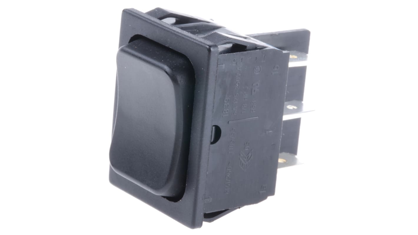 Marquardt DPDT, (On)-Off-(On) Rocker Switch Panel Mount