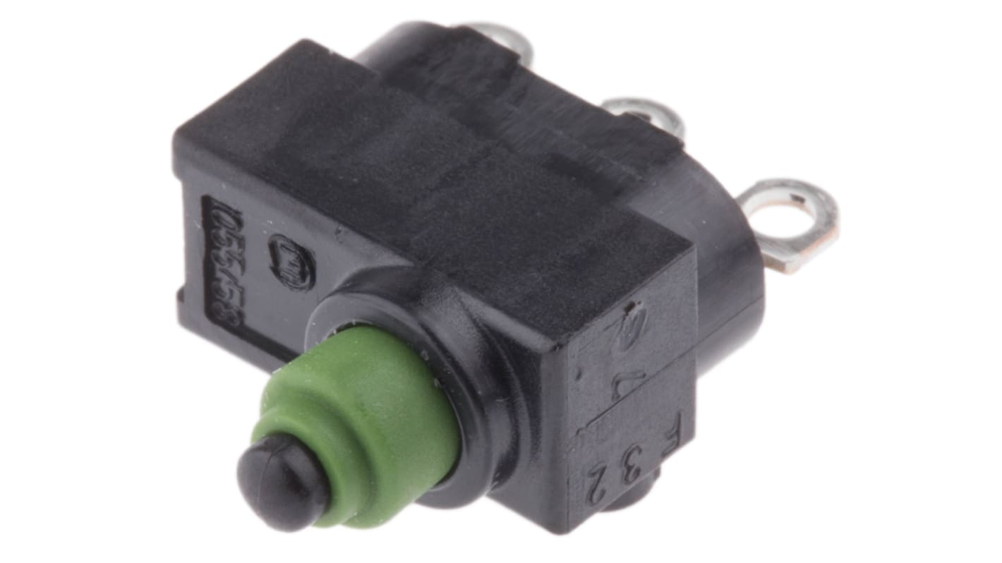 Marquardt Pin Plunger Micro Switch, Solder Terminal, 4 A @ 12 V dc, SP-CO, IP00, IP67