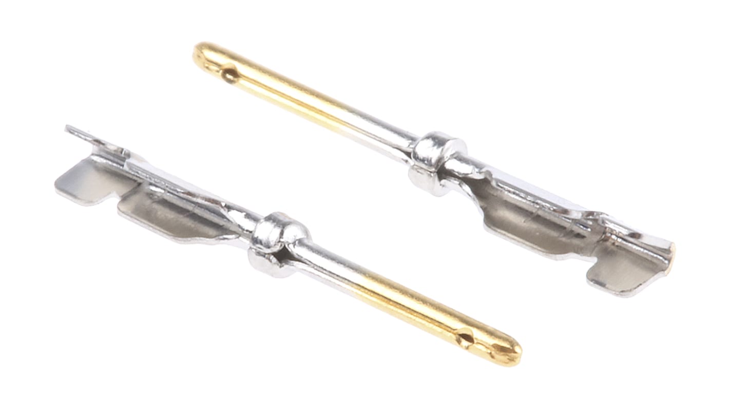 HARTING, D-Sub High Density Series, Male Crimp D-sub Connector Contact, Gold Crimp, 26 → 24 AWG