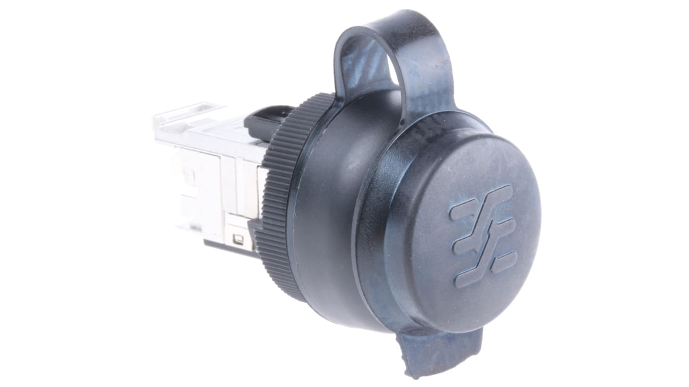 Weidmuller FrontCom Micro Series Female RJ45 Connector, Panel Mount, Cat6a Straight 2 Port 1 -Way
