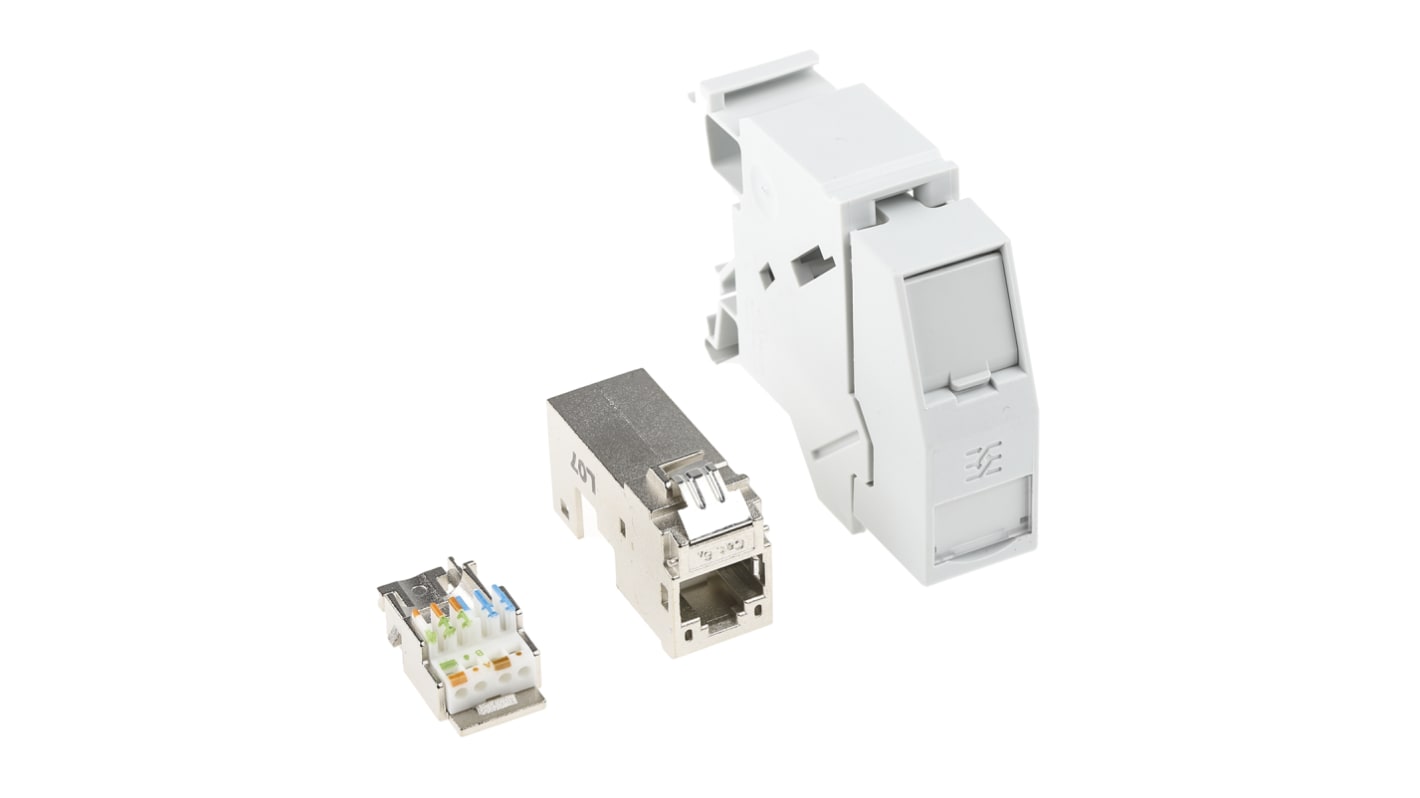 Weidmuller IDC，RJ45接口模块, 8p, DIN导轨安装, 22 → 26 AWG, 1A