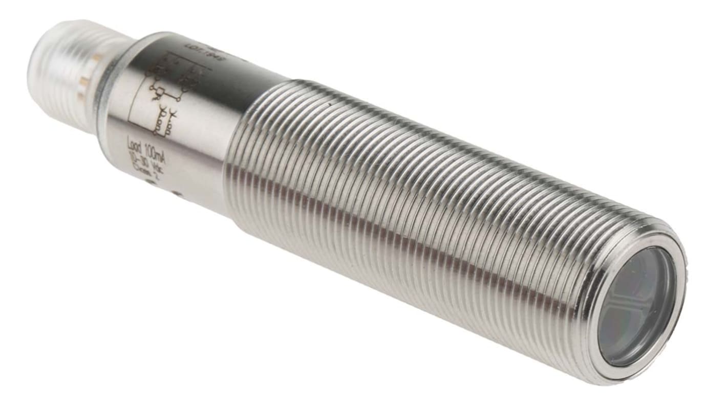 Rs-Online Sensore fotoelettrico Cilindrico SICK a diffusione rilevamento 110 mm uscita NPN
