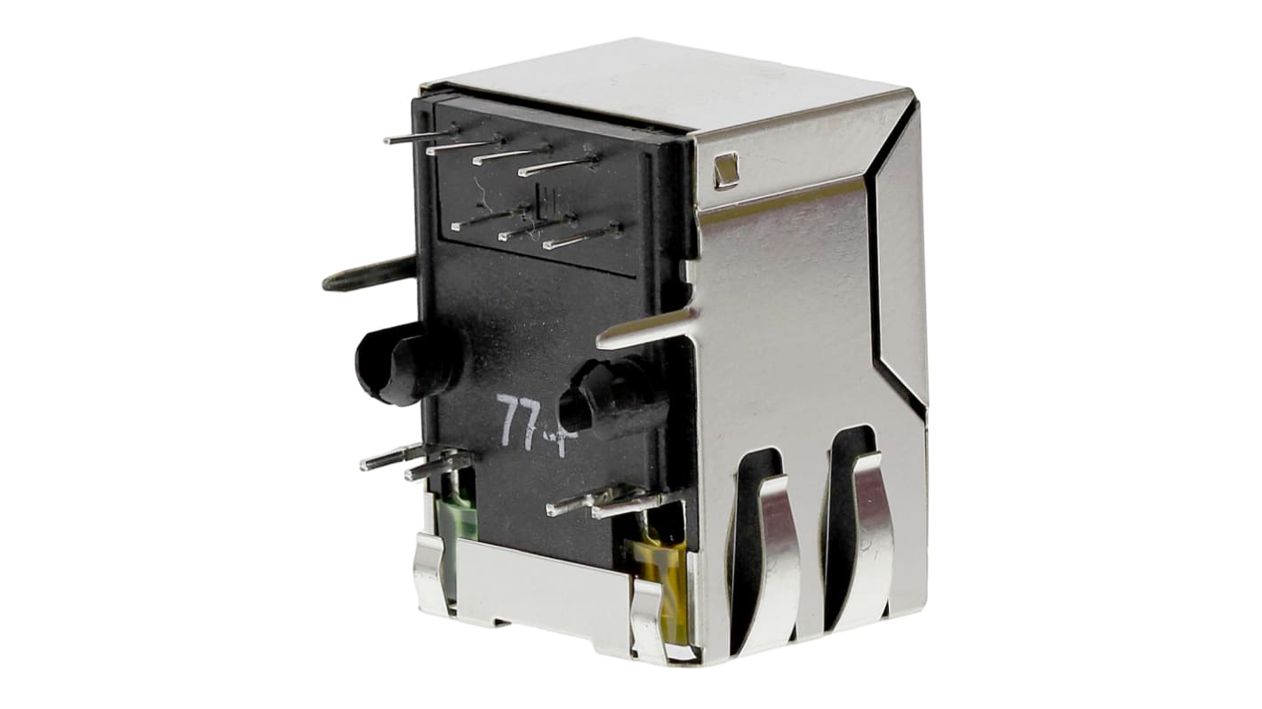 Bel-Stewart MagJack Series Female RJ45 Connector, Through Hole, STP Shield Right Angle 8P4C -Way