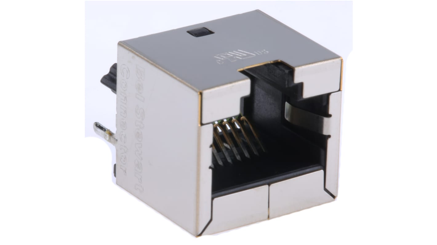 Bel-Stewart SS-60300 Series Female RJ45 Connector, Through Hole, Cat6a Straight 8P8C -Way