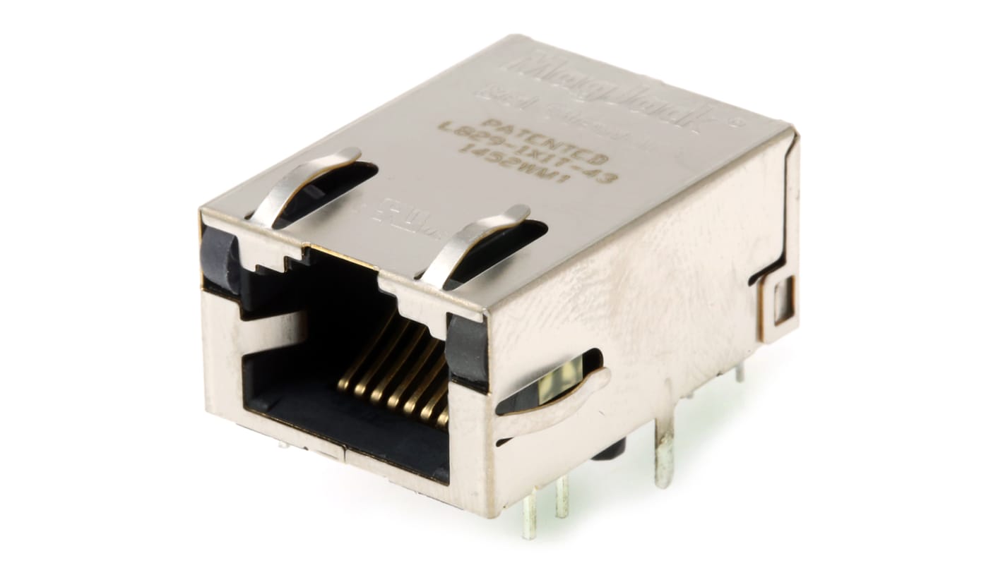 Bel-Stewart MagJack Series Female RJ45 Modular Jack, Through Hole, STP Shield