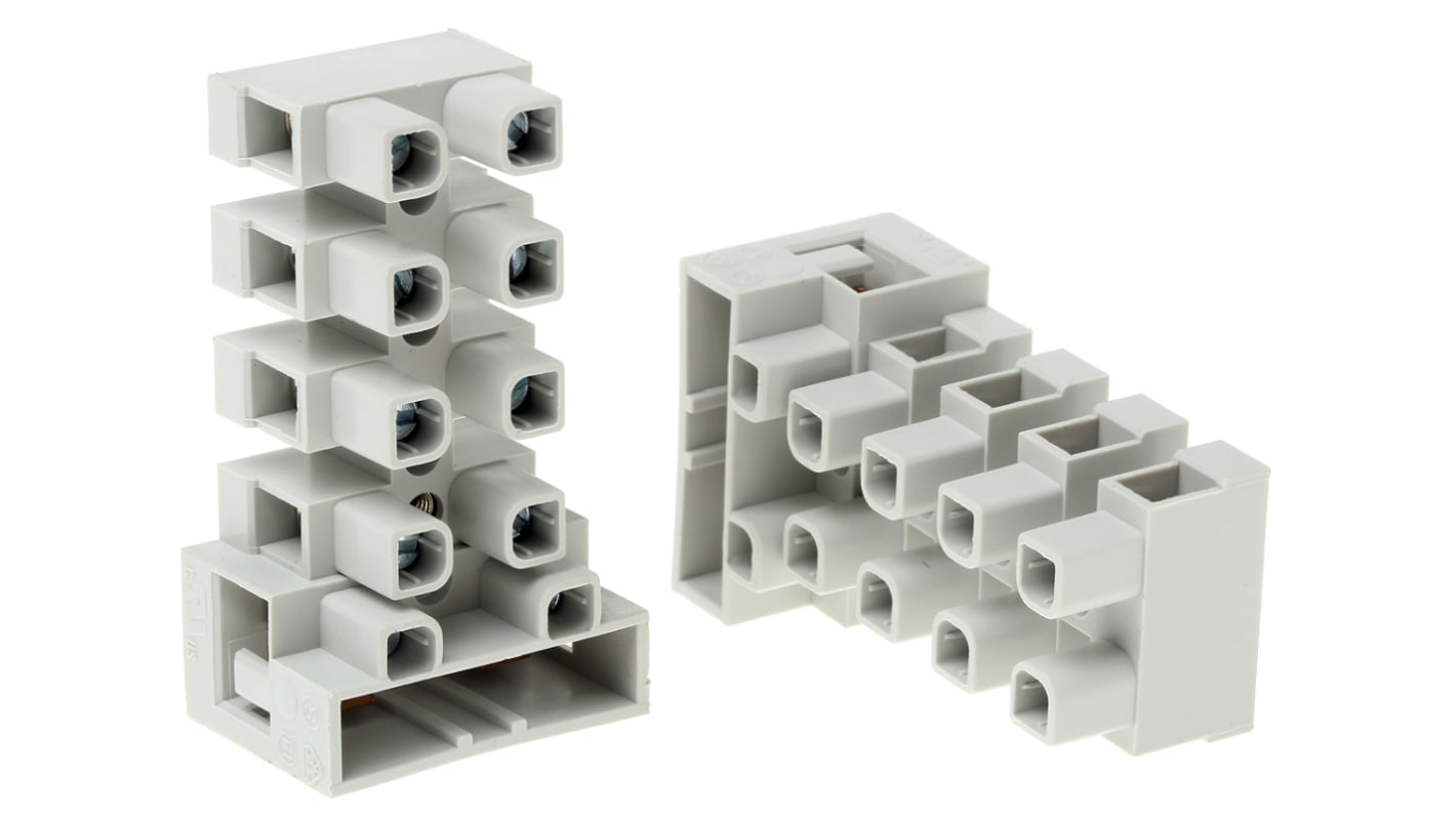 CAMDENBOSS Fused Terminal Block, 5-Way, 20A, 4 mm² Wire, Screw Down Termination