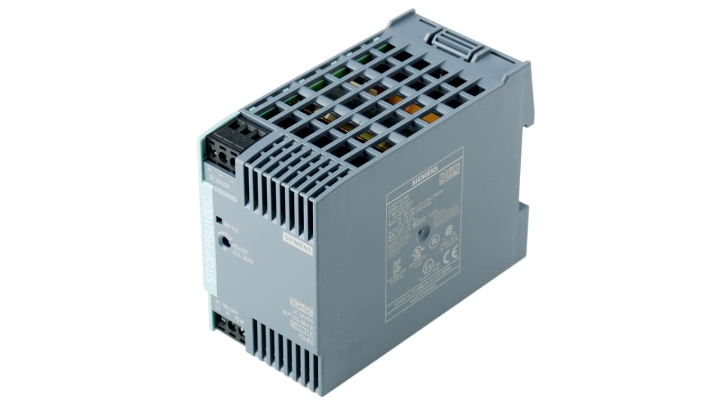 Siemens SITOP PSU100C Switched Mode DIN Rail Power Supply, 100 → 230 V ac / 110 → 300V dc ac, dc Input,