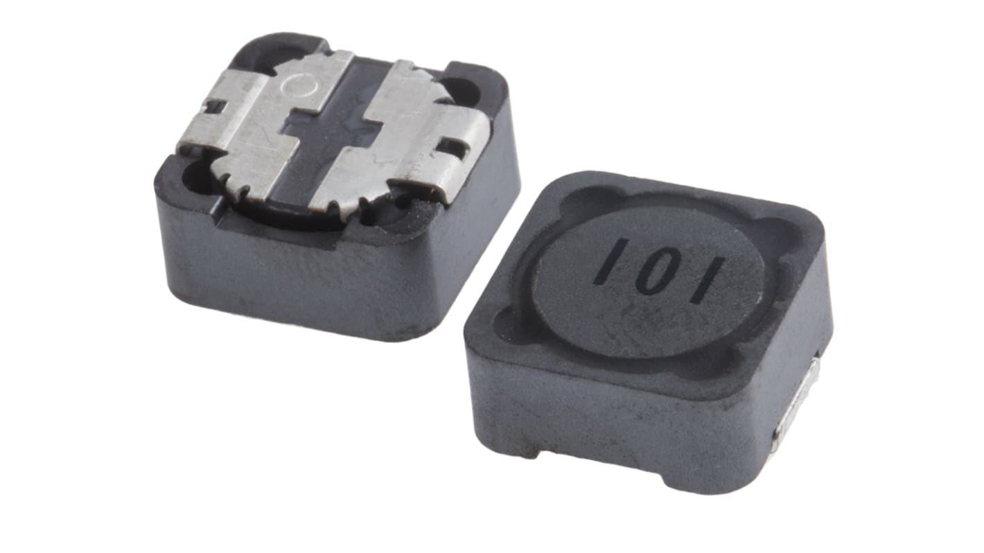 RS PRO, 25 Shielded Wire-wound SMD Inductor 100 μH ±20% Wire-Wound 1.3A Idc