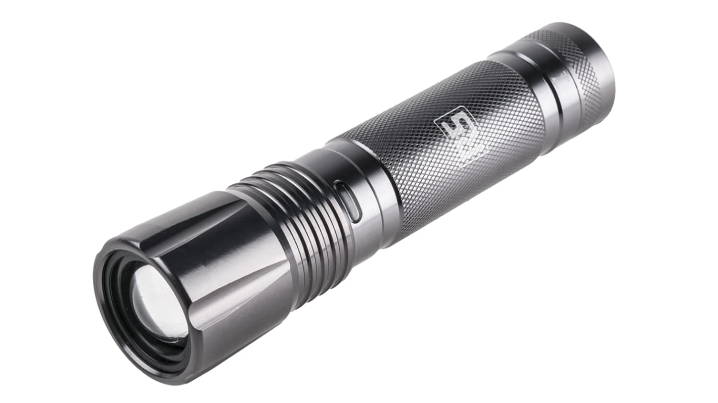 RS PRO 手电筒, 300 lm, LED, 3 x AAA电池, 黑色
