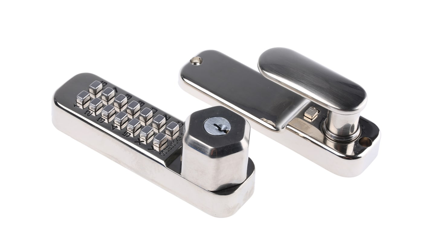 Blocco con codice CL255 KEY SS Acciaio inox Spazzolato, spessore massimo 60mm, spessore minimo 35mm