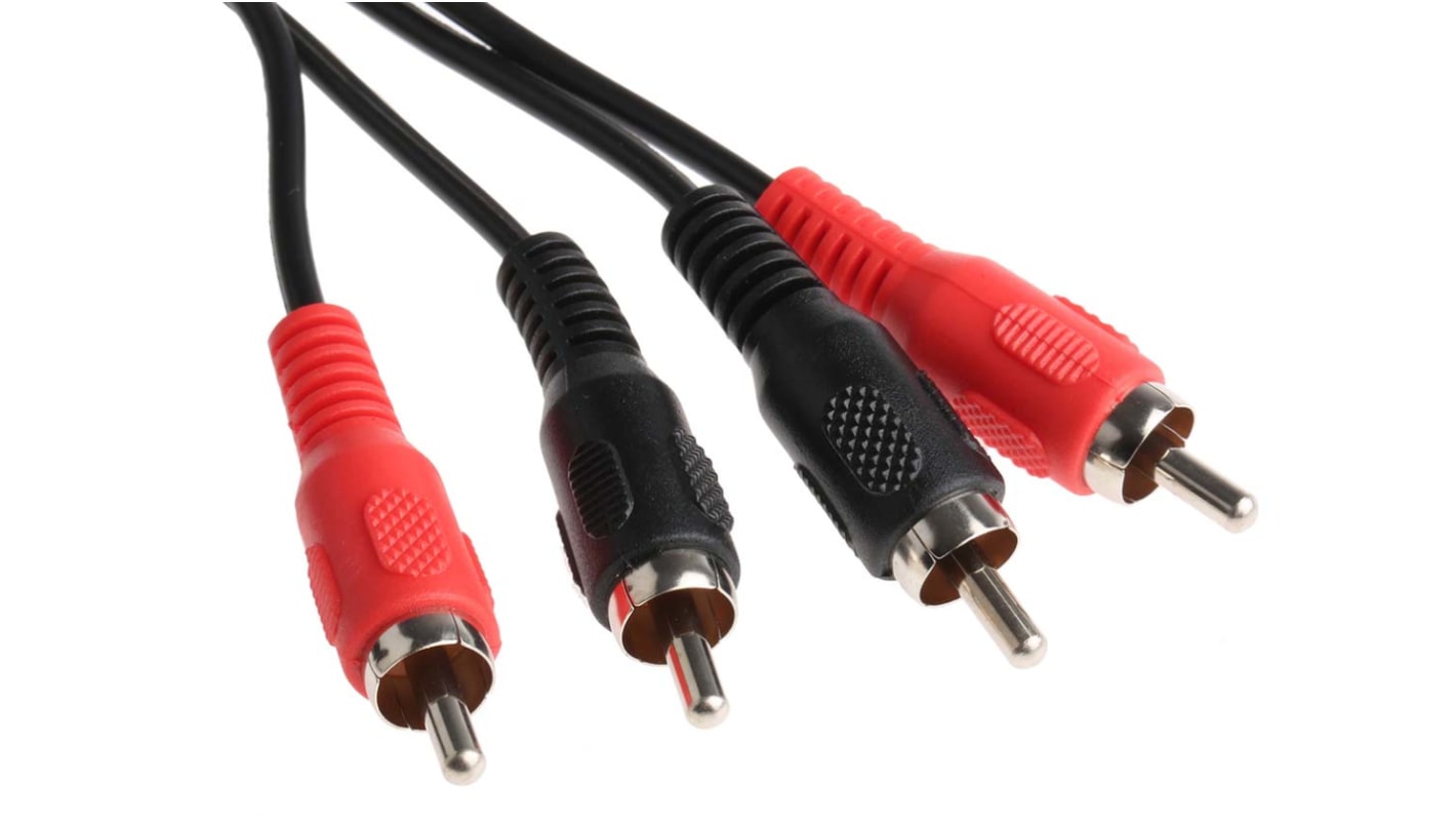 Cable auxiliar RCA x 2 a RCA x 2, 1m