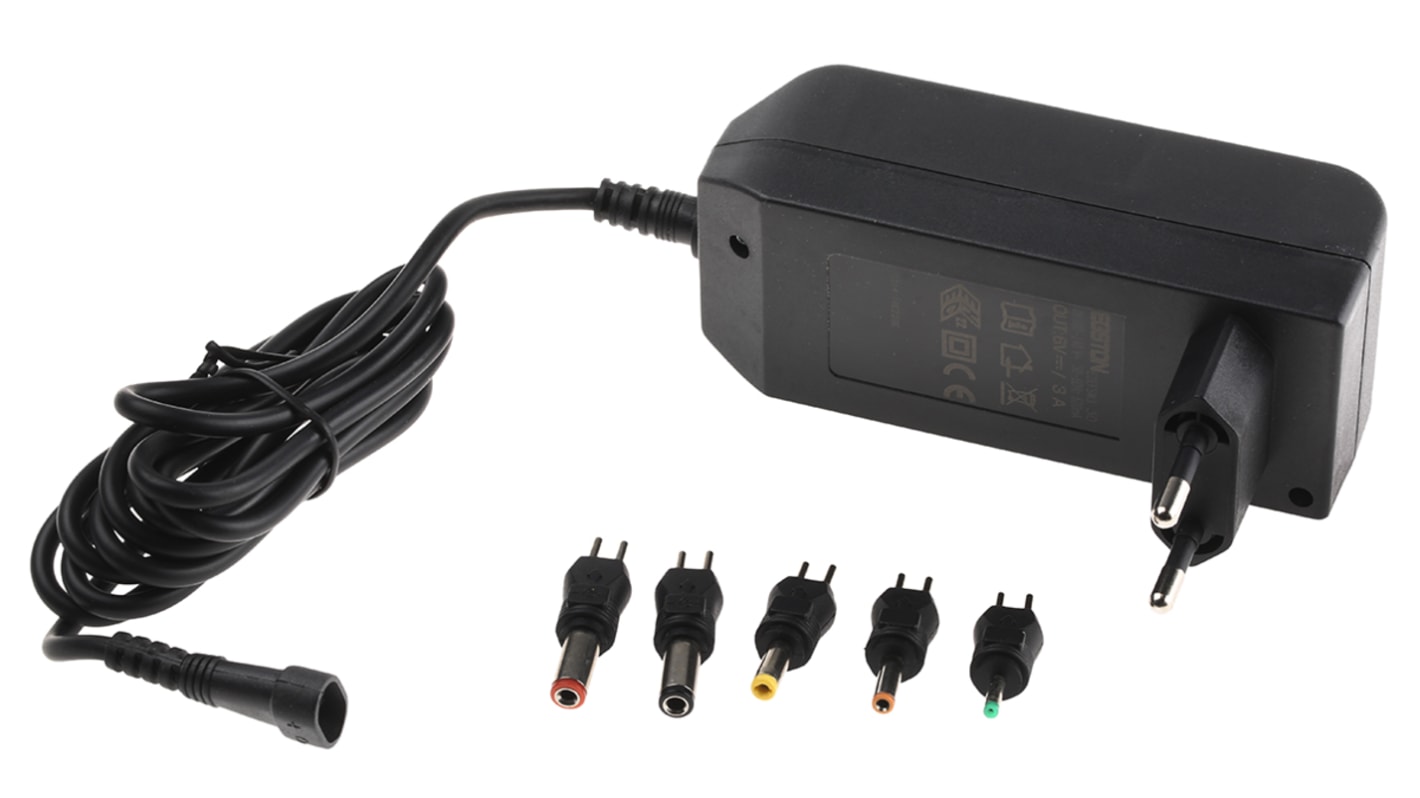Egston 18W Plug In Power Supply 6V dc Output, 3A Output